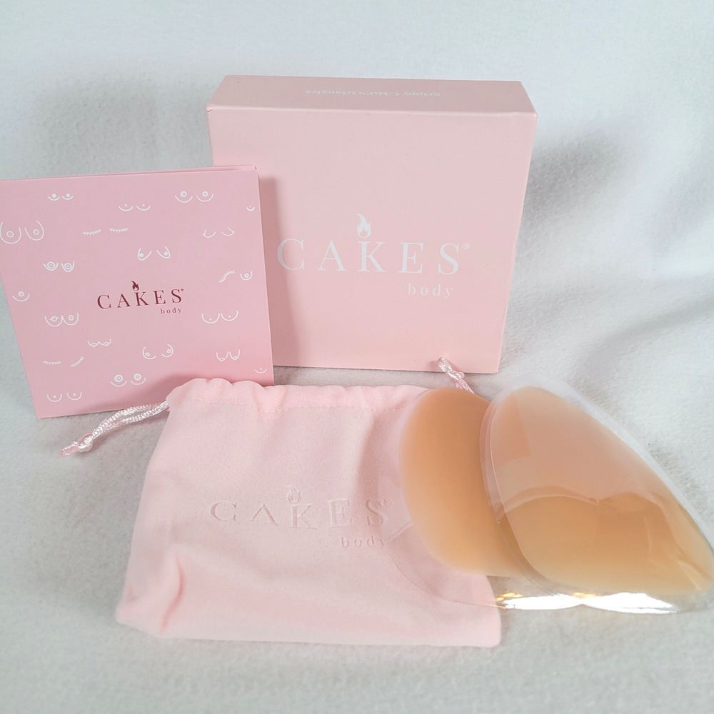 CAKES body Womens Nipple Covers Grippy Triangles Size OSA Honey